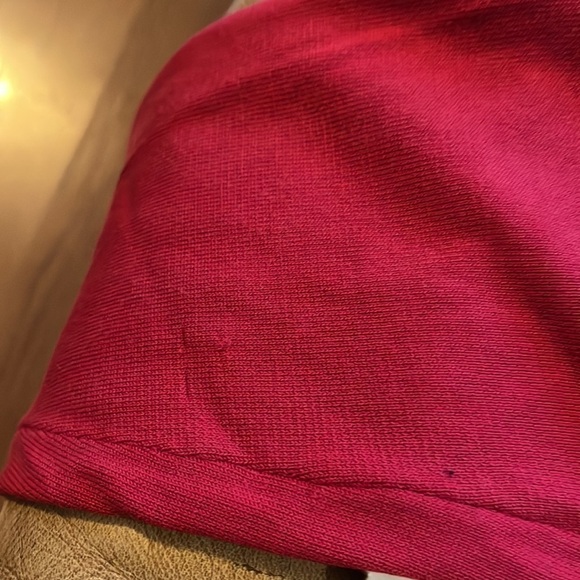 Pursuits,Ltd.-size L-red silk blend turtleneck pull over sweater, ribbed details - Picture 10 of 10